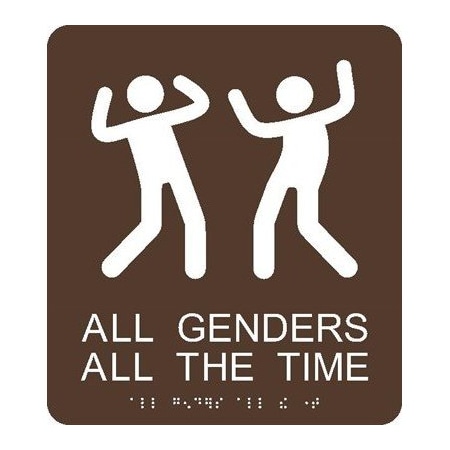 Nmc All Genders Braille Ada Sign, ADA26BR ADA26BR